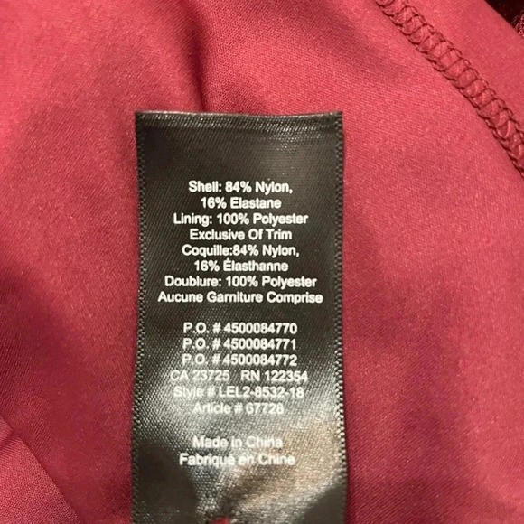 Talula Aritzia‎ Lace Burgundy Dress NWT - Picture 7 of 7